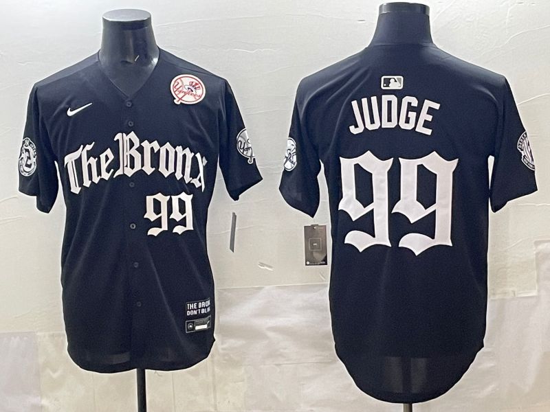 Men 2025 New York Yankees #99 Judge Black Five generations Joint Name Nike MLB Jersey style 35->new york yankees->MLB Jersey